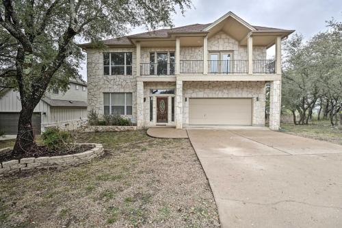 Travis Landing Villa | Airy Villa in Austin w/Badminton/Volleyball Court