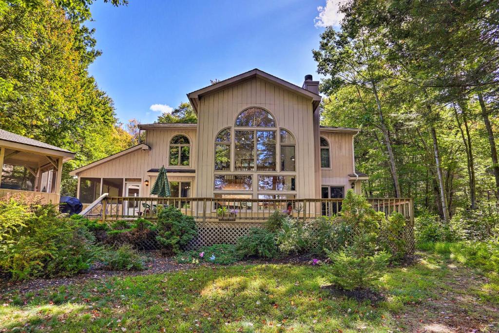 Locust Lake Village House | Pocono Lake Paradise w/Private Beach & Dock!