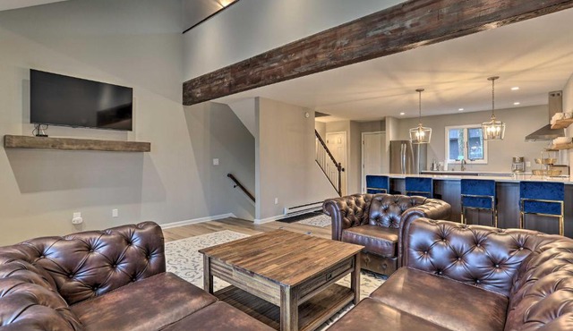 Elegant Ski-InandSki-Out Tannersville Townhome!