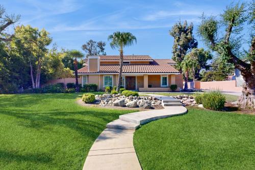 Grill, Large Pool, Plush Patio Furniture, Umbrella