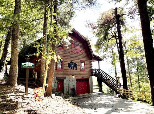 Rustic-Modern Log Cabin Getaway: Family-Friendly, Quiet Ranch, Wildlife at Your Door in Clyde, North Carolina