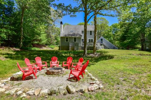 Spacious Stone Fire Pit Game Room
