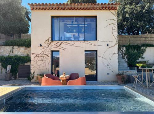 Tiny House & private jacuzzi - panoramic view St-Paul-de-Vence